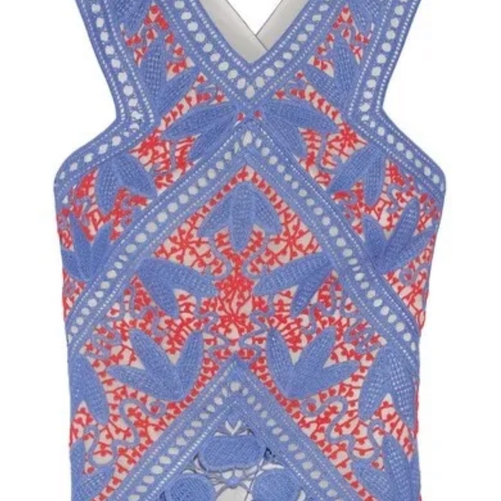 NWT TORY BURCH Crochet Evie Top size 12 - Picture 4 of 12